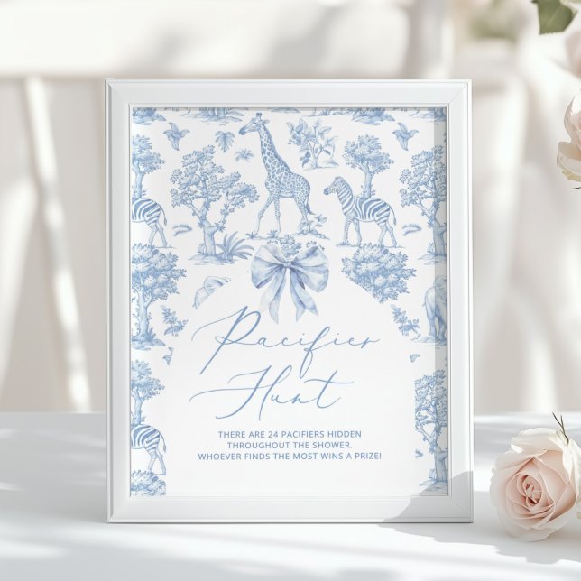 Póster Pacifier Hunt Toile de Jouy Safari animals (Subido por el creador)