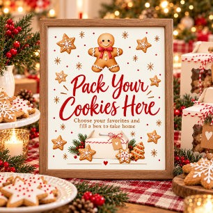 Póster Pack De Galletas De Jengibre Intercambia Tus Galle