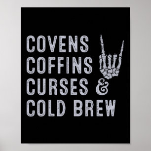 Póster Pactos de café maldice a frio brebaje caída Hallow