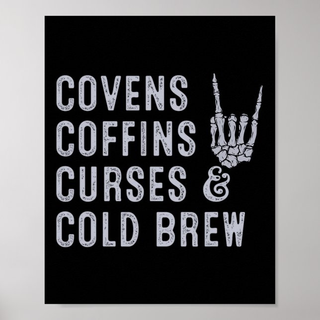 Póster Pactos de café maldice a frio brebaje caída Hallow (Frente)