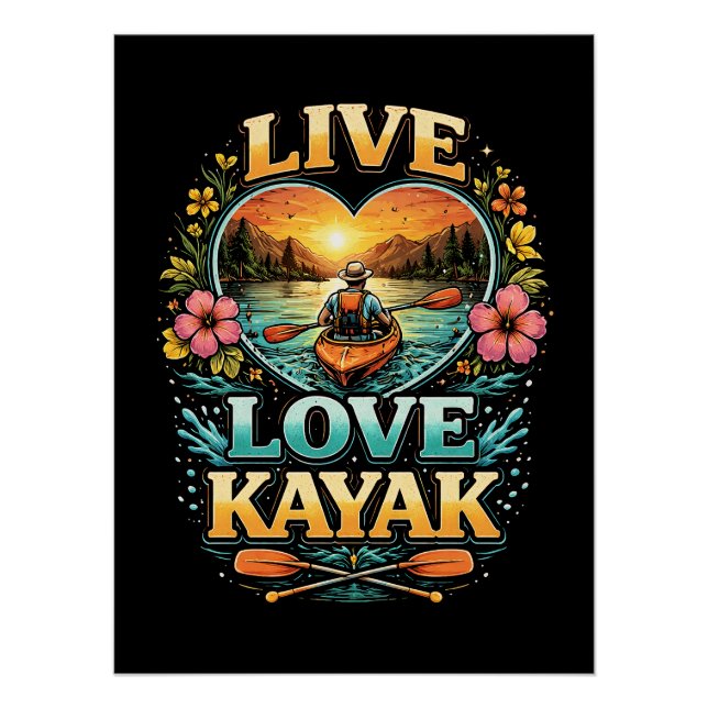 Póster Paddle Into the Sunset (Anverso)