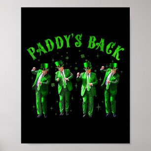 Póster Paddy está de vuelta con Trump el Día de San Patty