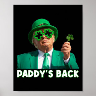Póster Paddy está de vuelta, gracioso Trump, día de los p
