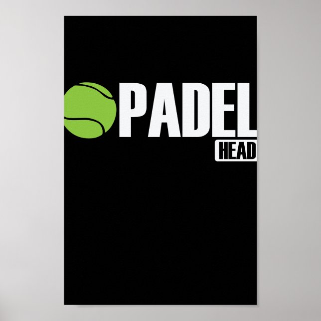 Póster Padel Head Tennis Sport und Ball (Frente)