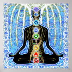 Póster Padma Blue Arabesque