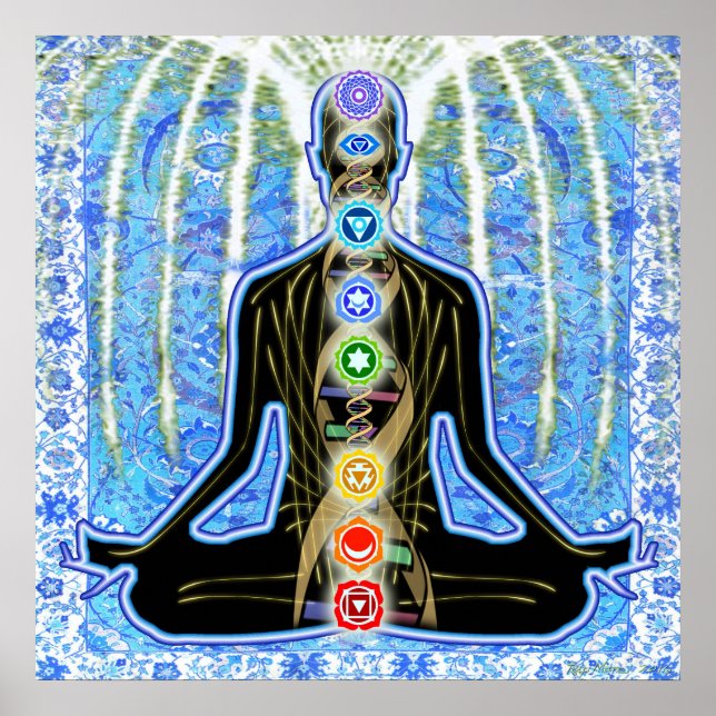 Póster Padma Blue Arabesque (Frente)