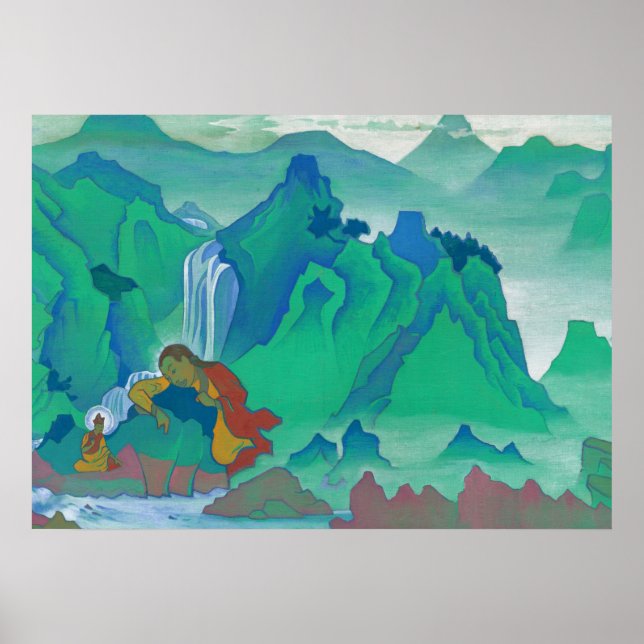 Póster Padma Sambhava, 1924 por Nicholas Roerich (Frente)