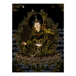 Póster Padmasambhava Guru Rinpoche Budista Thangka