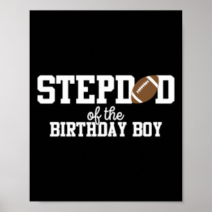 Póster Padrastro Del Niño Cumpleañero Amante Del Fútbol P