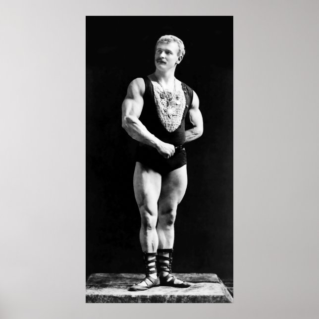 PÓSTER PADRE DE BODYBUILDING - EUGEN SANDOW 1893 (Frente)