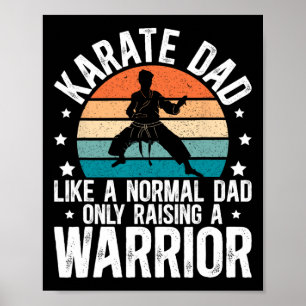 Póster Padre de Karate Criando Un Guerrero Padre Karate