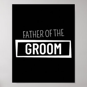 Póster Padre De La Fiesta De La Matrimonio De Los Madres