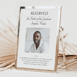 Póster Padre de poema graduado con memoria fotográfica