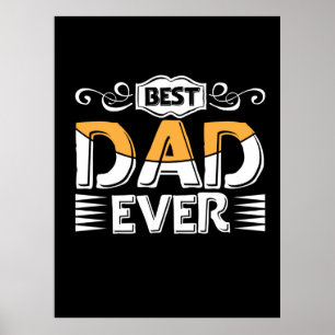 Póster Padre de regalos Mejor Papá Nunca