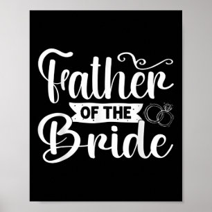 Póster Padre Del Divertido Partido Del Boda De La Novia