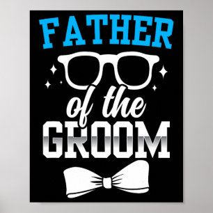 Póster Padre Del Fiesta Groom Boda Bachelor Dice