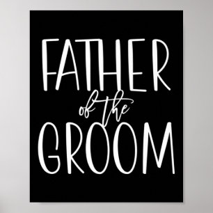 Póster Padre Del Grupo Del Matrimonio De Madera Bridal Br
