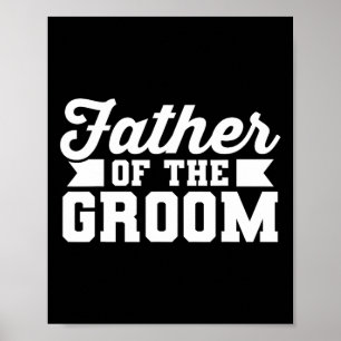 Póster Padre Del Partido Del Boda De Papá Noel