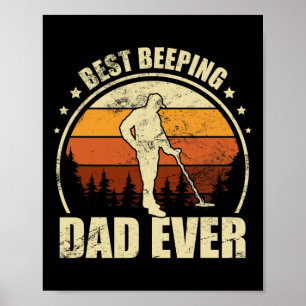Póster Padre detector de metales - Detector de pesca
