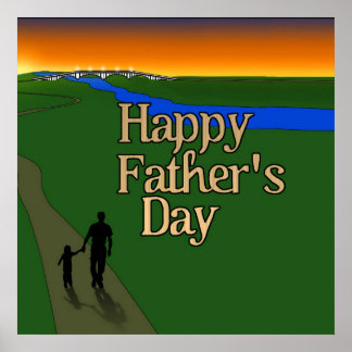 Póster Padre e hijo - Día del Padre