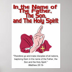 Póster Padre, hijo, poster del Espíritu Santo