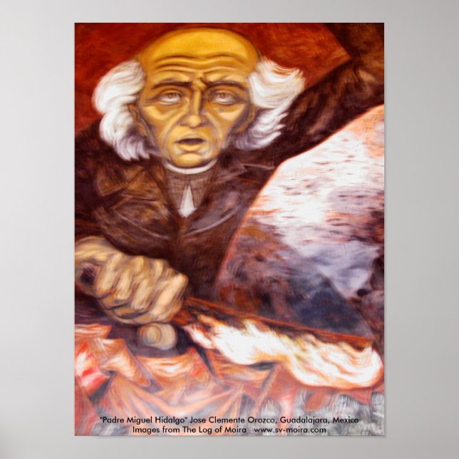Póster Padre Miguel Hidalgo José Clemente Orozco (Frente)