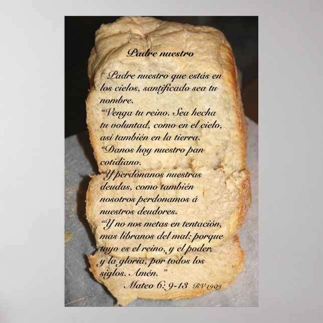 Póster Padre Nuestro Cartel (Frente)