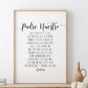 Póster Padre que estás en el cielo