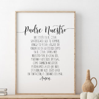 Póster Padre que estás en el cielo