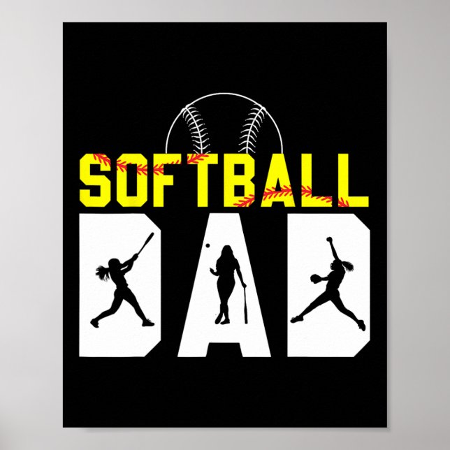 Póster Padre Softll&# Jugador Softll Day American (Frente)