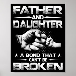 Póster Padre y hija un bono que no se puede romper