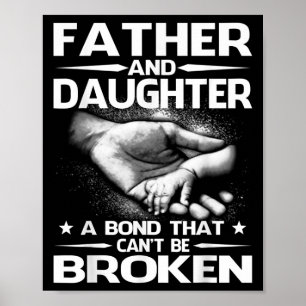 Póster Padre y hija un bono que no se puede romper