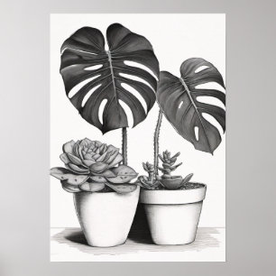 Póster Padres de Plantas Jardinería Plantas de Interior S