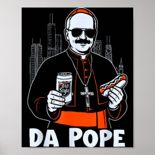Póster Padrino de Chicago Pe Leo Xiv Da Pe New Pe Tributo