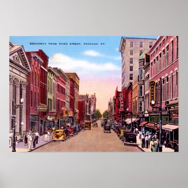 Póster Paducah Kentucky Broadway del Tercer 1930 (Frente)