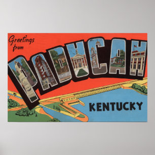 Póster Paducah, Kentucky - escenas grandes de la letra