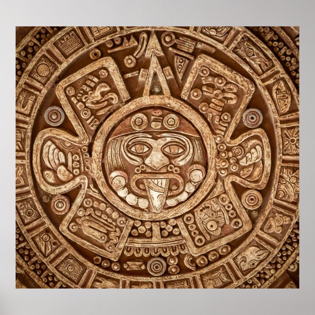 Póster Pagan tribal maya: Textura ornamental (Frente)