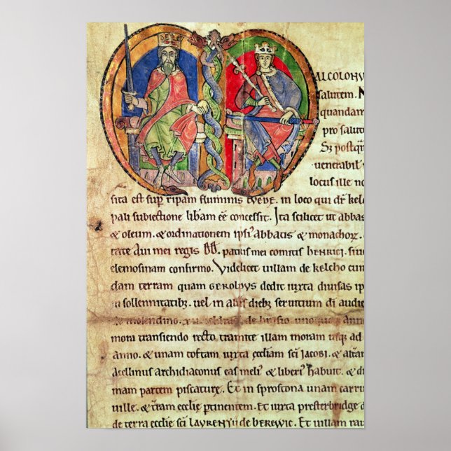 Póster Página de Charter Kelso Abbey con (Frente)