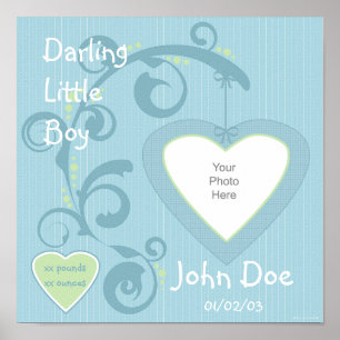 Póster Página de la libreta de crátulas de Hanging Heart 