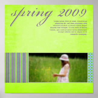 Póster Página de Scrapbook "Springtime"