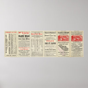 Póster Página de texto de Black Hills, Montana, Alto Misu