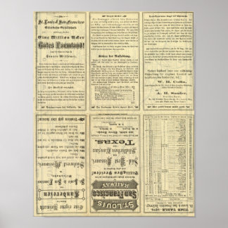 Póster Página de texto de los ferrocarriles de San Luis y