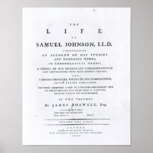 Póster Página de título, a partir 'de la vida de Samuel