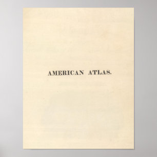 Póster Página de título Atlas americano
