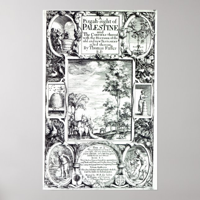 Póster Página de título de 'A Pisgah-sight of Palestine' (Frente)