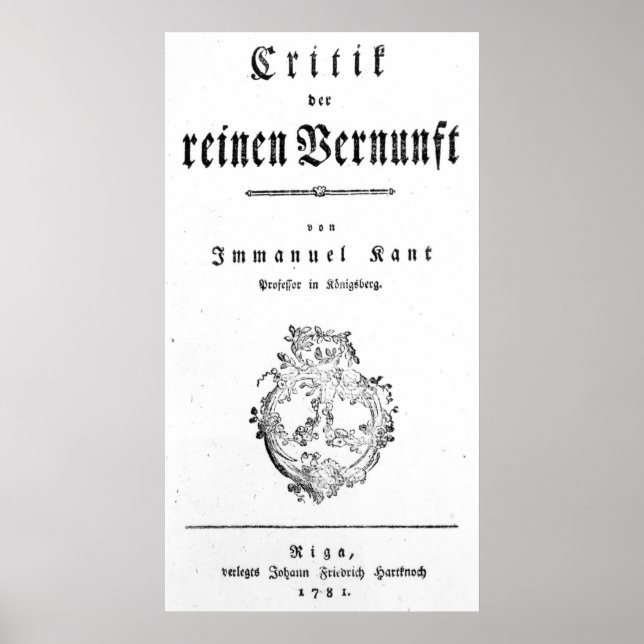 Póster Página de título de 'Crítica de lo puro (Frente)