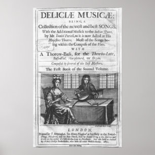 Póster Página de título de 'Deliciae Musicae'