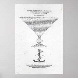 Póster Página de título de los adagios de Erasmus