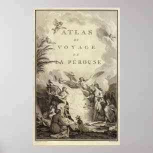 Póster Página de título del Atlas de Francia