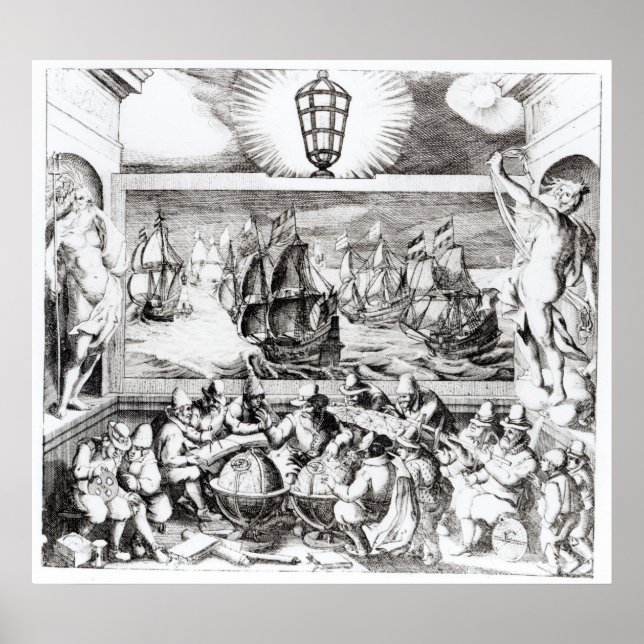 Póster Página de títulos de navegación, 1600 (Frente)